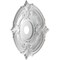 Ekena Millwork Attica PVC Medallion (Canopies up to 7 3/4"), 22"OD x 3 1/2"ID x 1"P, UltraCover Satin Smokey Beige CMP22ATGBE - alternate 2